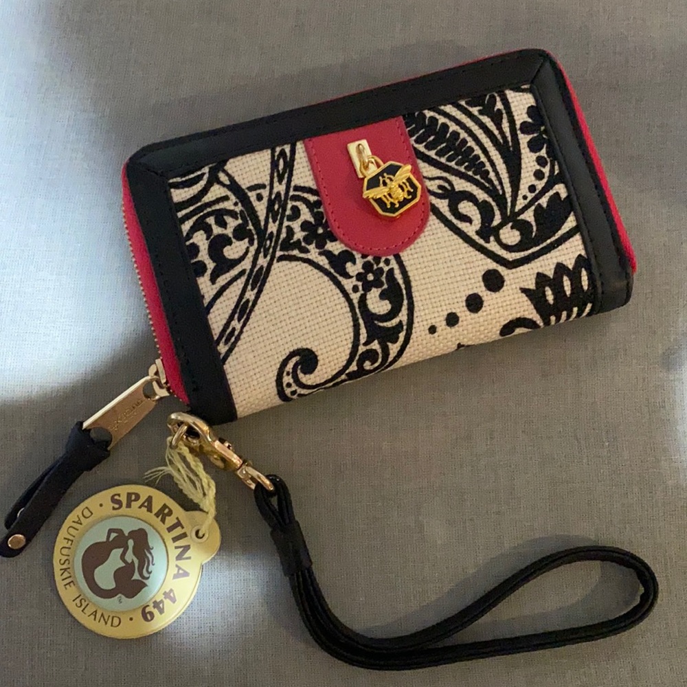 Brand New Spartina 449 Bumble Bee Wristlet